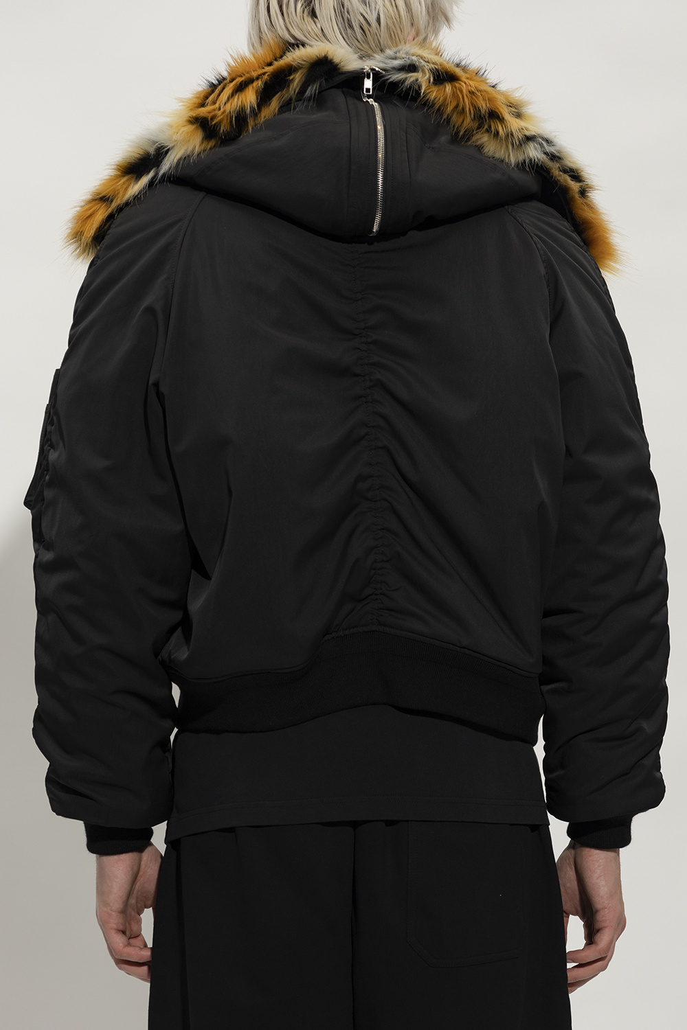 Black Jacket with faux fur Kenzo - Vitkac Canada